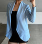 Blazer fluide bleu clair